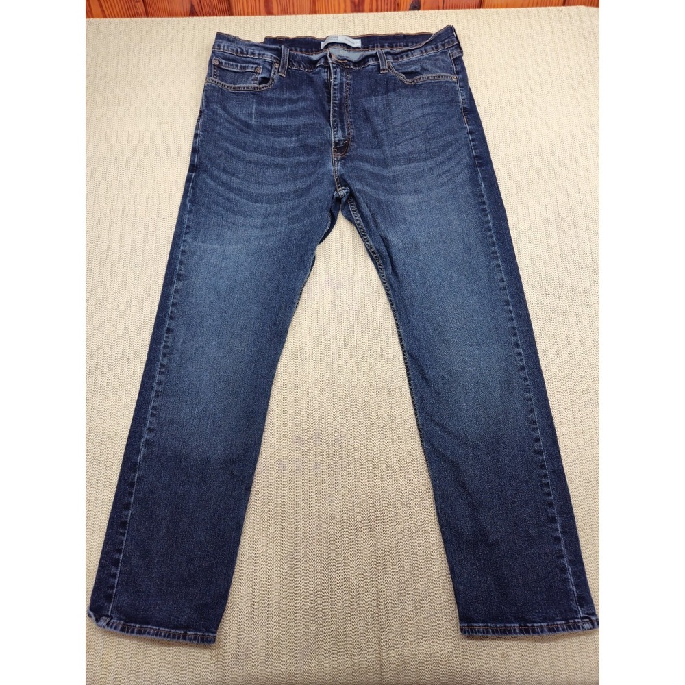 Levi's Signature Jeans Mens 40x32 Blue Denim S51 Straight Stretch Comfort Dark‎